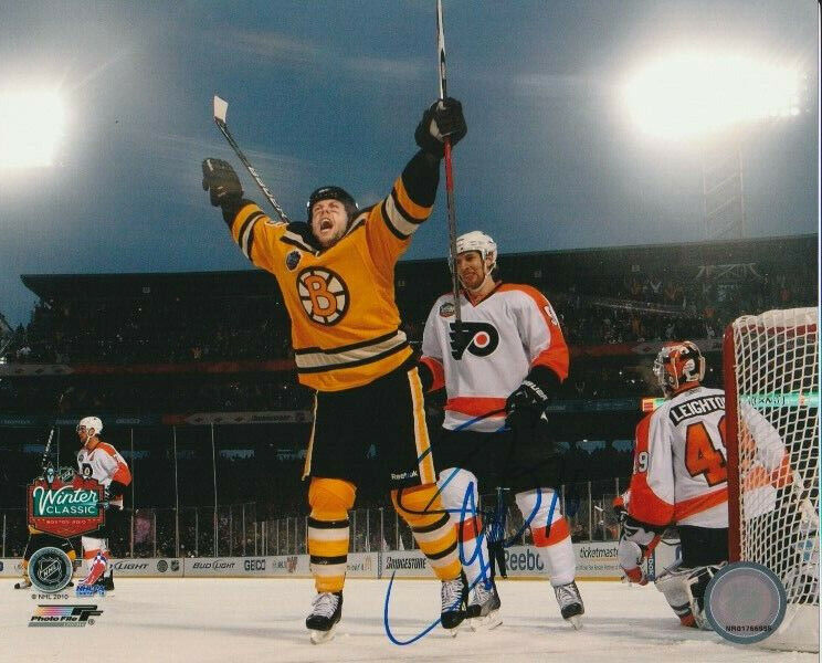 MARCO STURM SIGNED BOSTON BRUINS WINTER CLASSIC 8x10 Photo Poster painting #1 Autograph