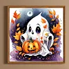 Cute Little Ghost-Full Round Diamond Painting 30*30CM