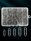 260pcs Fishing Power Clips Stainless Steel Speed Clips for Freshwater Saltwater