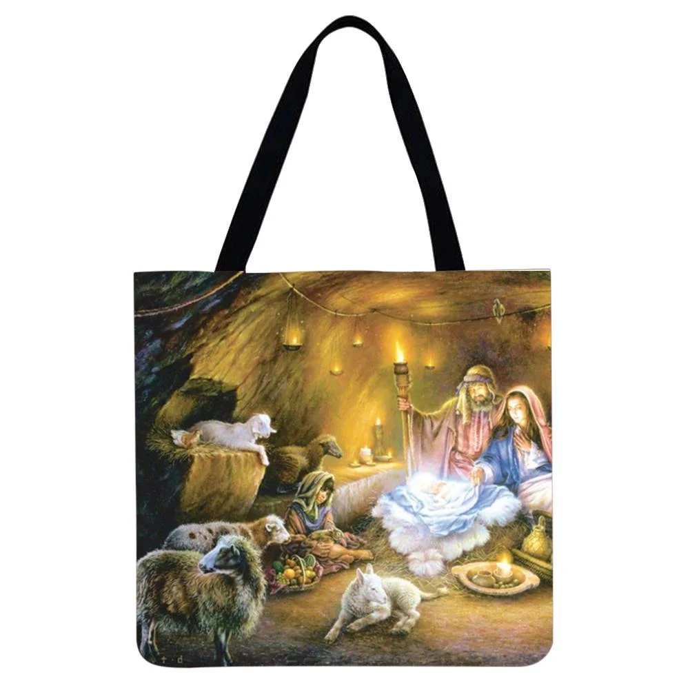 Linen Tote Bag - Jesus