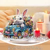 Diamond Painting Easter Egg Car Rabbit Table Top Ornament Kits