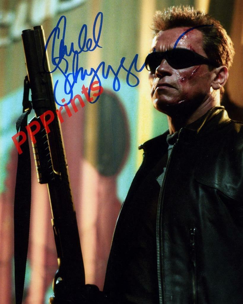 ARNOLD SCHWARZENEGGER TERMINATOR SIGNED AUTOGRAPHED 10X8 REPRO Photo Poster painting PRINT