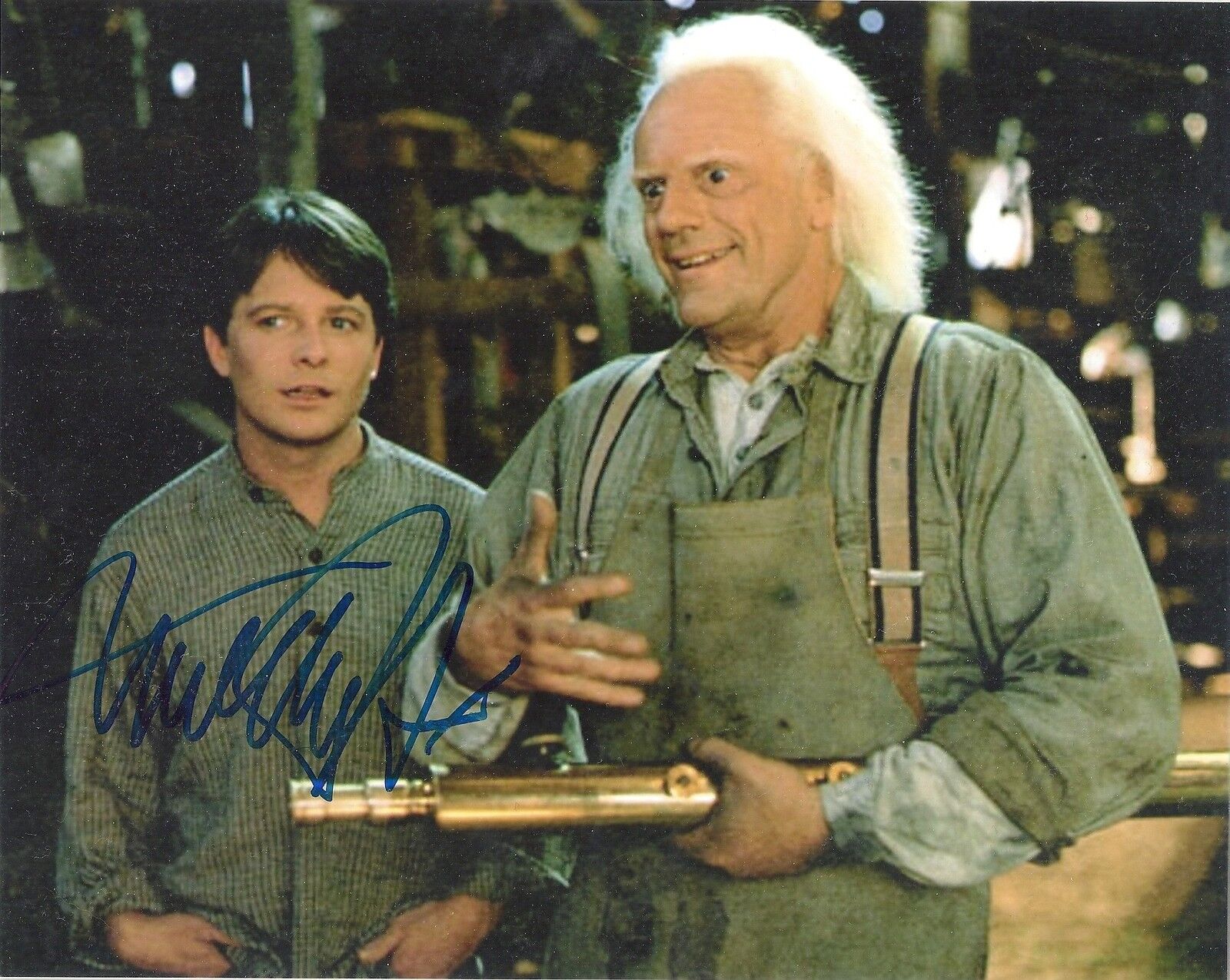 MICHAEL J FOX 'BACK TO THE FUTURE' SIGNED 8X10 PICTURE *PROOF