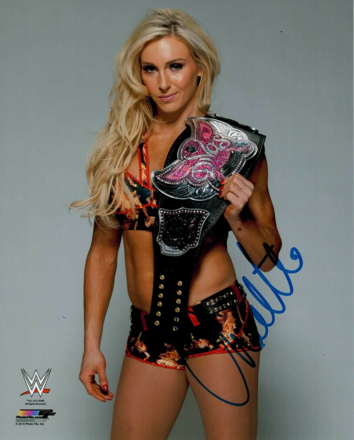 Charlotte Flair ( WWF WWE ) Autographed Signed 8x10 Photo Poster painting REPRINT ,