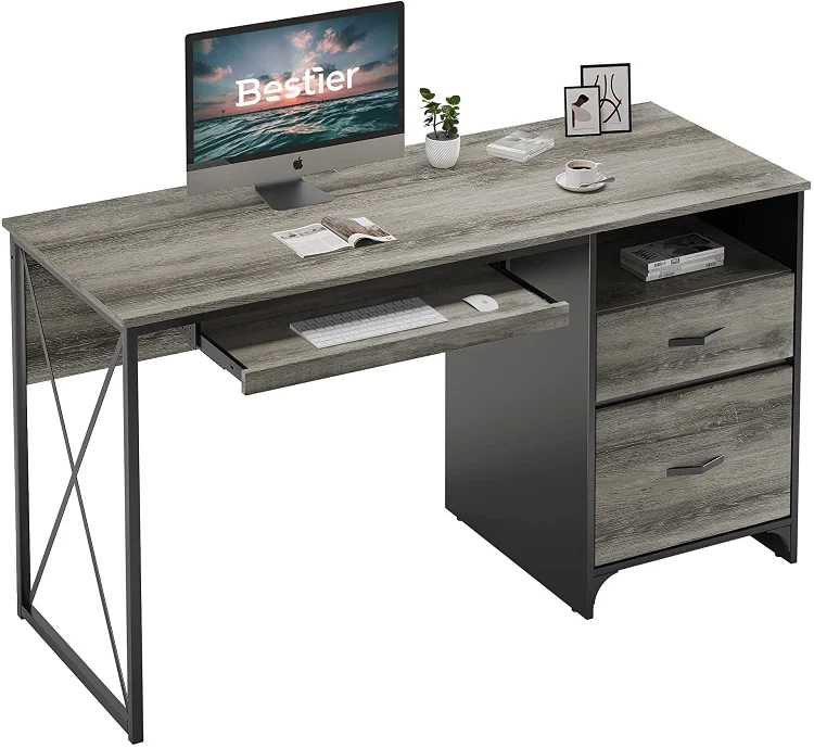 Bestier 55 inch Computer Desk with Storage Drawers 