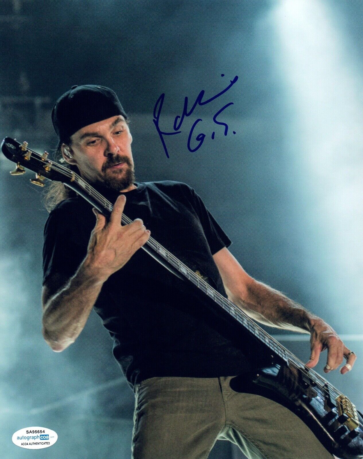 Robbie Merrill Signed Autographed 8x10 Photo Poster painting Bassist Godsmack Band ACOA COA