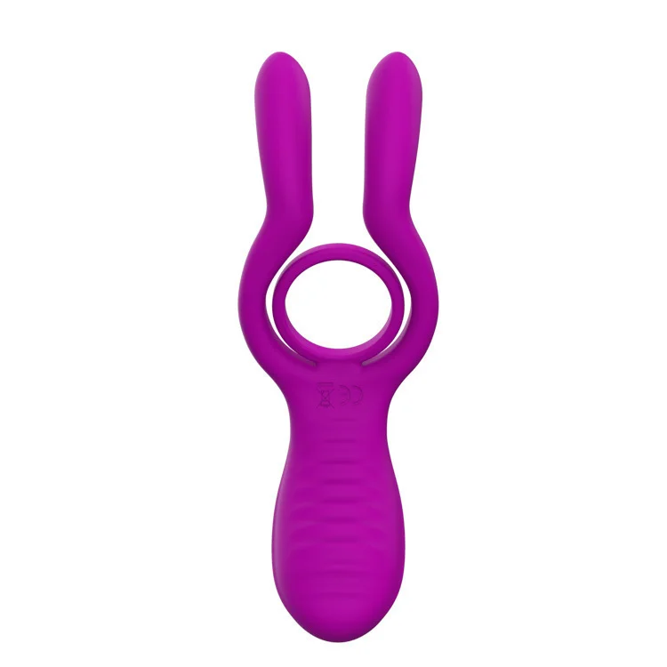 2-in-1 Cock Ring Vibrator & Clitoral Stimulator - Rose Toy