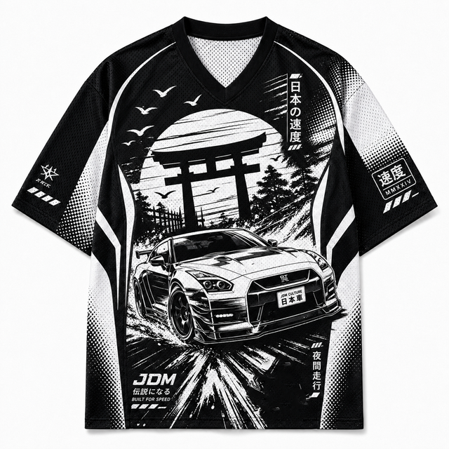 Techwear JDM Moto 13 Short Sleeve Jersey