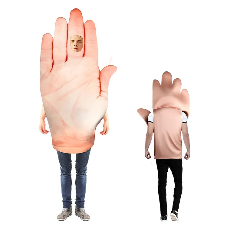 Adult&nbsp;Unisex Funny Hand&nbsp;Smocked Outfits Cosplay Costume Carnival Party Suit