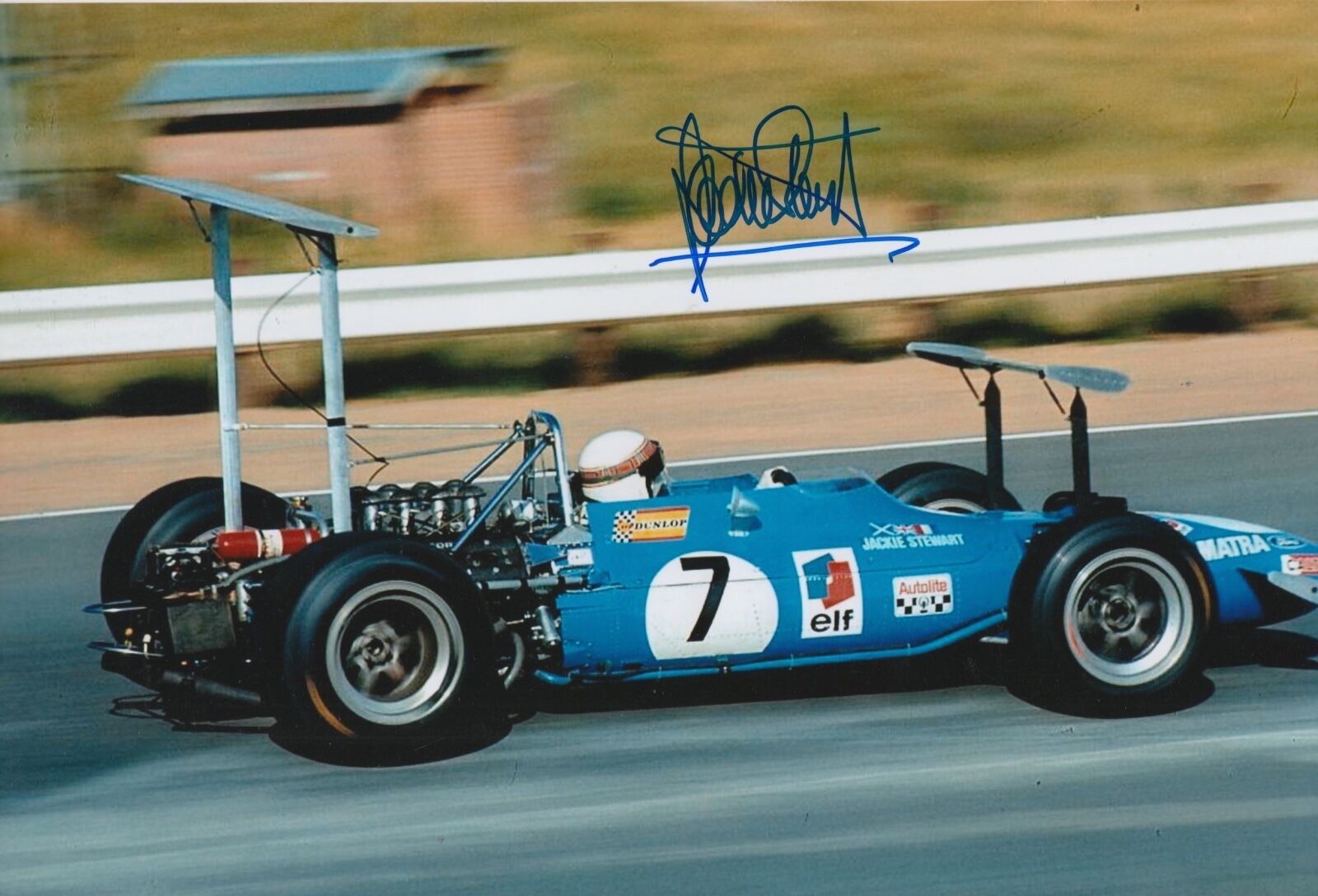 Jackie Stewart Hand Signed Matra International F1 12x8 Photo Poster painting 1.