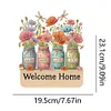 Wooden Vase Diamond Art Hanging Hook Rail Diamond Painting Art Craft Wall Hooks