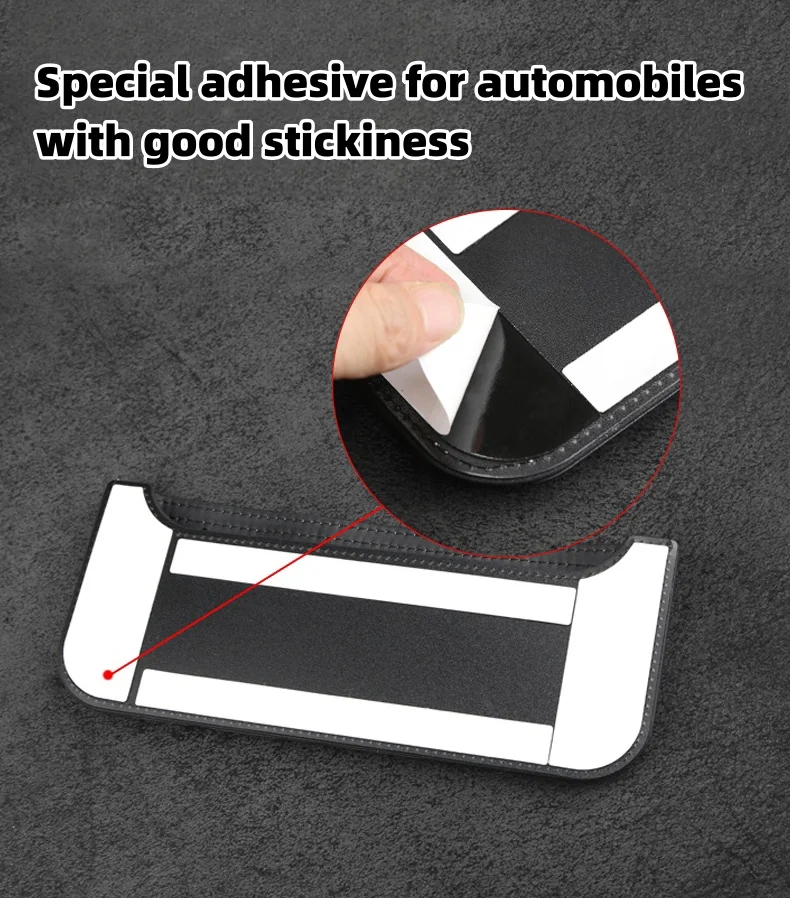 Car-mounted suede car LOGO storage net pocket