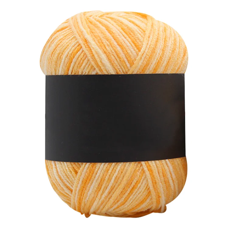 Gradient Color Baby Milk Cotton Yarn Scarf Sweater Crochet Knitting Yarn