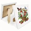 Butterfly Flower 5D DIY Partial Special Shaped Drill Diamond Painting With Frame Kit 17.2x17.2cm