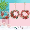 6pcsDIY Diamond Art Keychains Saffron Wreath Kits