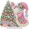 DIY Acrylic Special Shape Xmas Tree Diamond Painting Tabletop Ornament Decor Kit