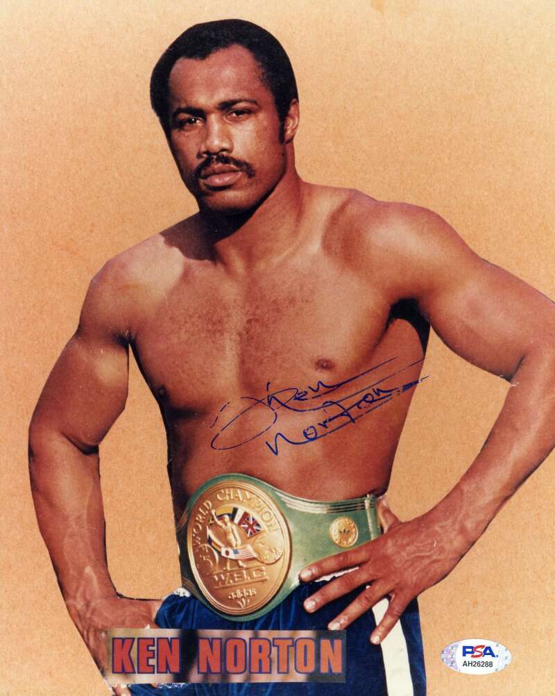 Ken Norton PSA DNA Coa Hand Signed 8x10 Photo Poster painting Autograph