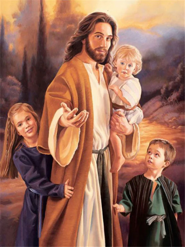 Diamond Painting - Full Round/Square Drill - Jesus(30*40 - 50*60cm)