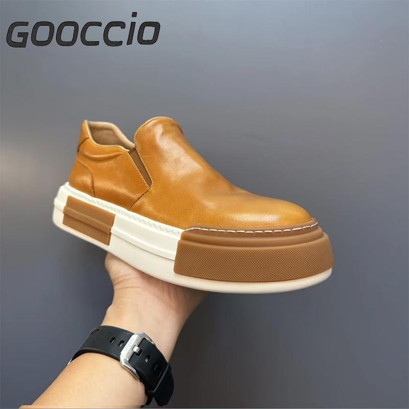 BC189 Cowhide Casual Shoes For Men GOOCCIO   