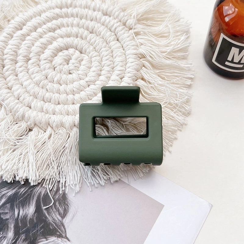 Women’s IG Style Solid Color Plastic Hair Claws