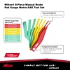 Milton 942: 8-Piece Manual Brake Pad Gauge Metric/Sae Tool Set, Easy To Read Color Coded - 2Mm To 12Mm