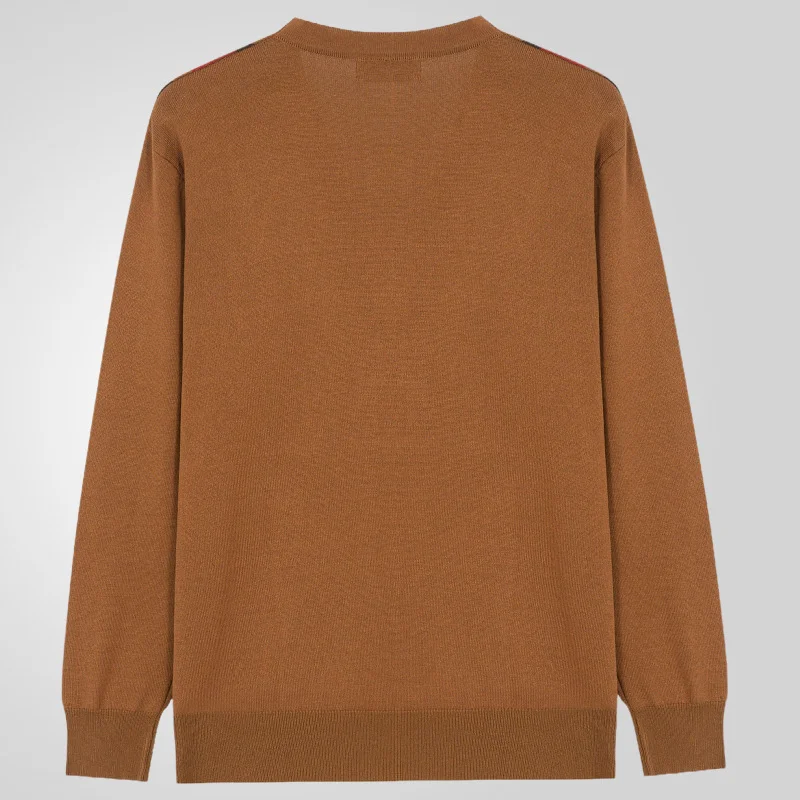 Uveng Uveng Men's New Spring Men's Knit Dress V-Neck Long Sleeve Sweater SY0126