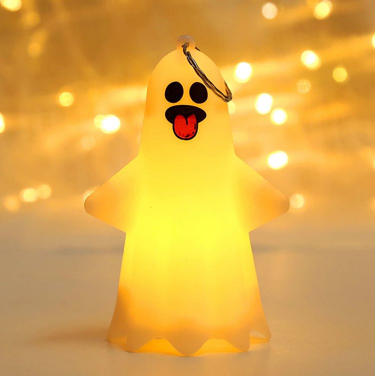 Funny Face Print Ghost Lamp Halloween Accessory - Modakawa 