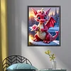 Red Dragon-11CT Stamped Cross Stitch 40*50cm/15.75*19.69in