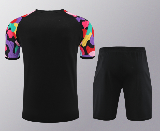 23/24 Manchester United Training Kit Short Sleeve Black Soccer Jersey Thai Quality