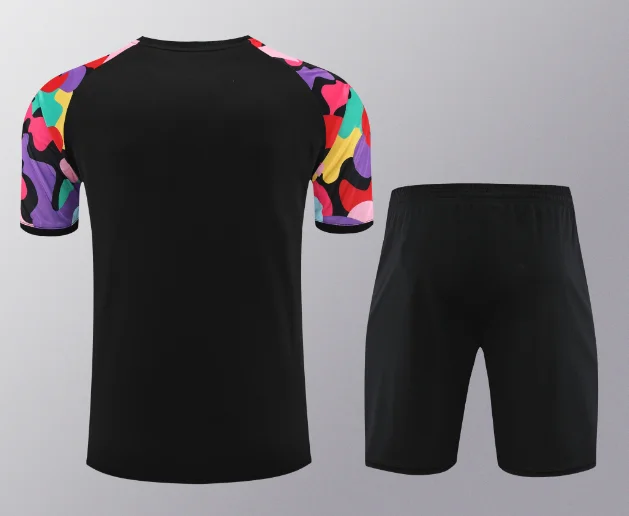 23/24 Manchester United Training Kit Short Sleeve Black Soccer Jersey Thai Quality