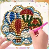 6PCS Fairyland DIY Pearl Diamond Painting Christmas Fridge Magnets, Sparkling Rhinestone Refrigerator Magnet Craft Kit for Home Decor & Gifts