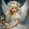 (Multi-Style) Girl and Grandma-11CT Stamped Cross Stitch 45*45cm/17.72*17.72in