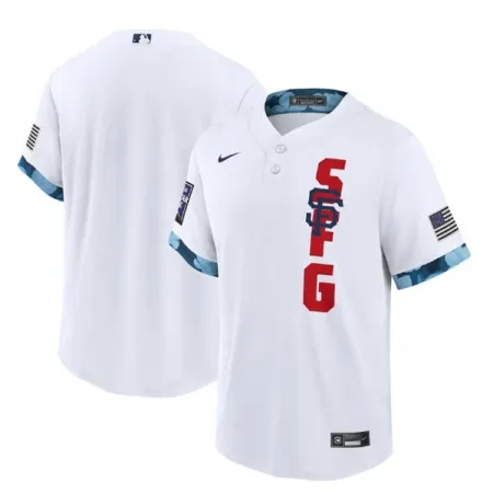 Men's San Francisco Giants Blank 2021 White All-Star Cool Base Stitched MLB Jersey