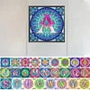 （Multi-Style)Mandala Alphabetr A-Full Round Diamond Painting 30*30CM