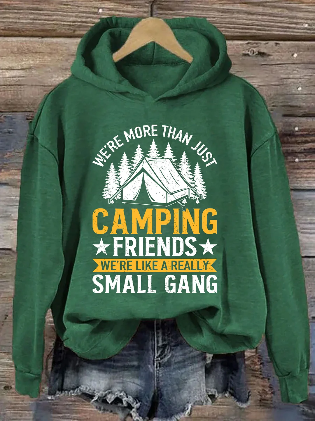 We're Like A Really Small Gang Camping Hoodie