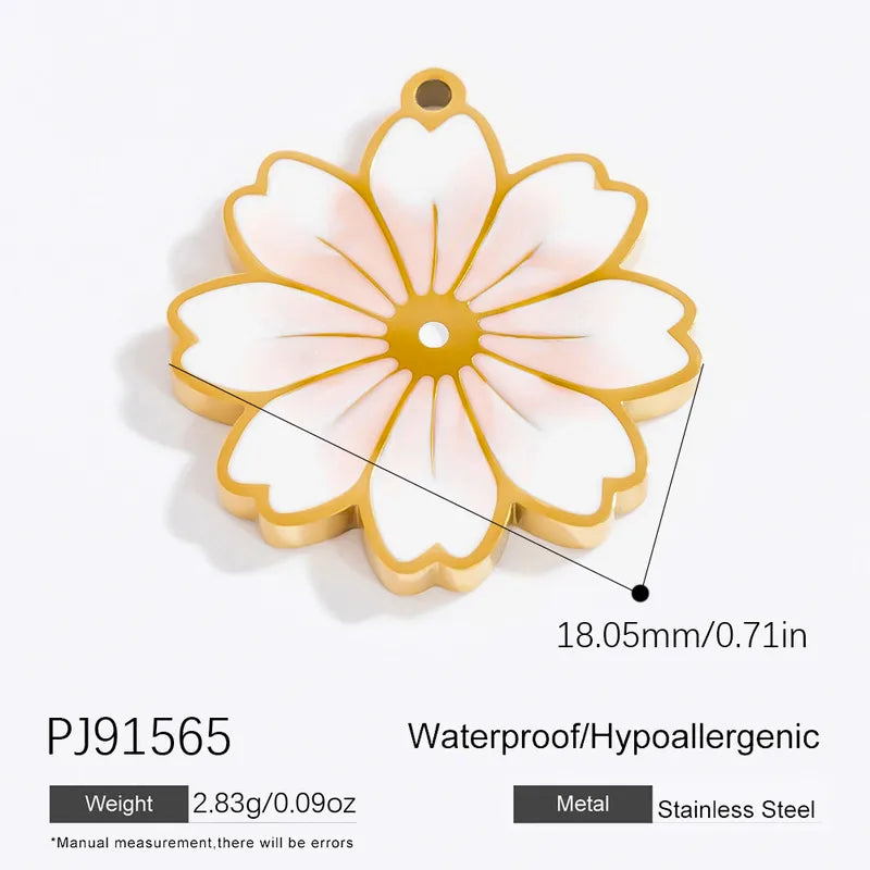 1 Piece 11.1*11.2MM 15.7*17MM 304 Stainless Steel Heart Shape Pendant Chain Jewelry Accessories