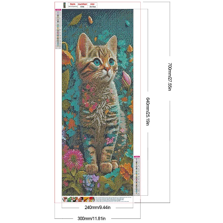 Diamond Painting - Full Round - Diamond Cat(30*40cm)