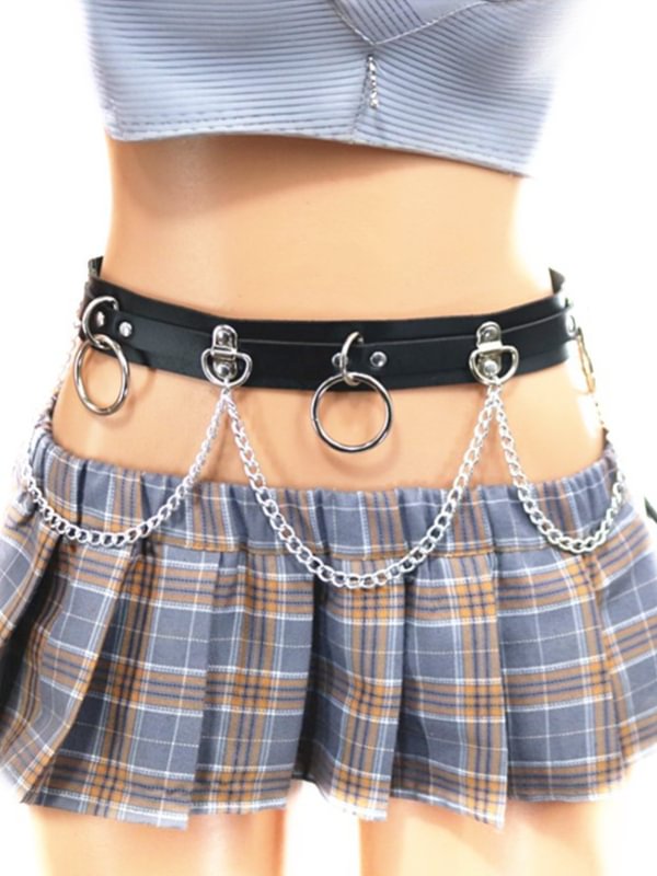 Sexy Chains PU Metal Decoration Belt