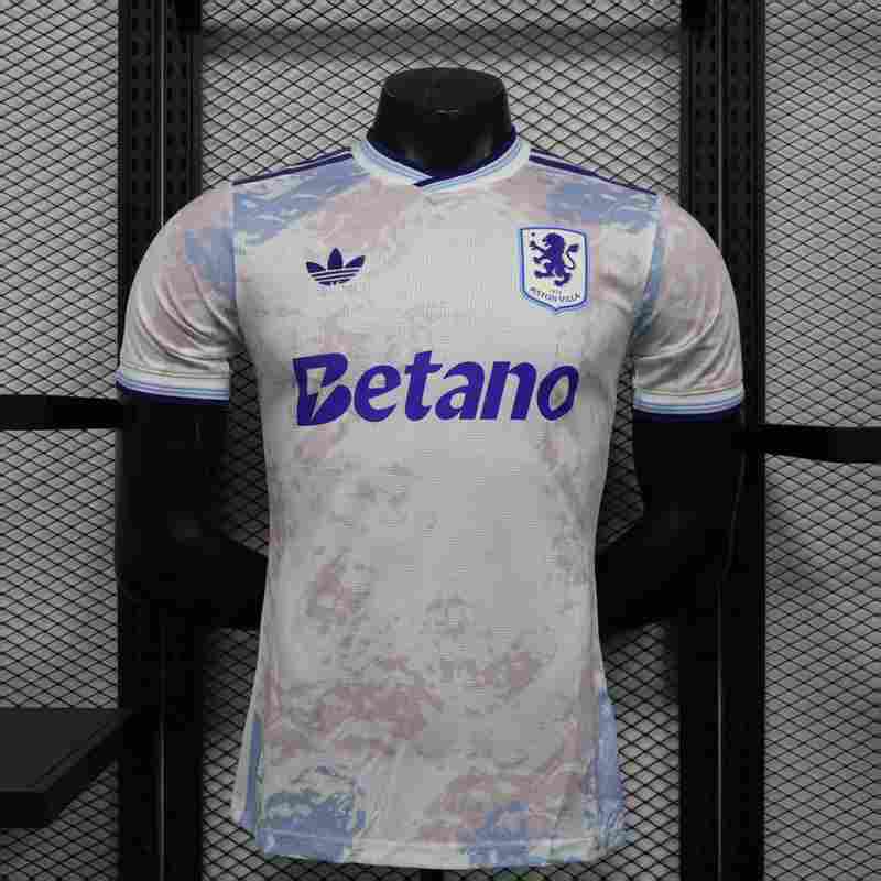 25/26 Player Aston Villa Soccer Jersey Second Away