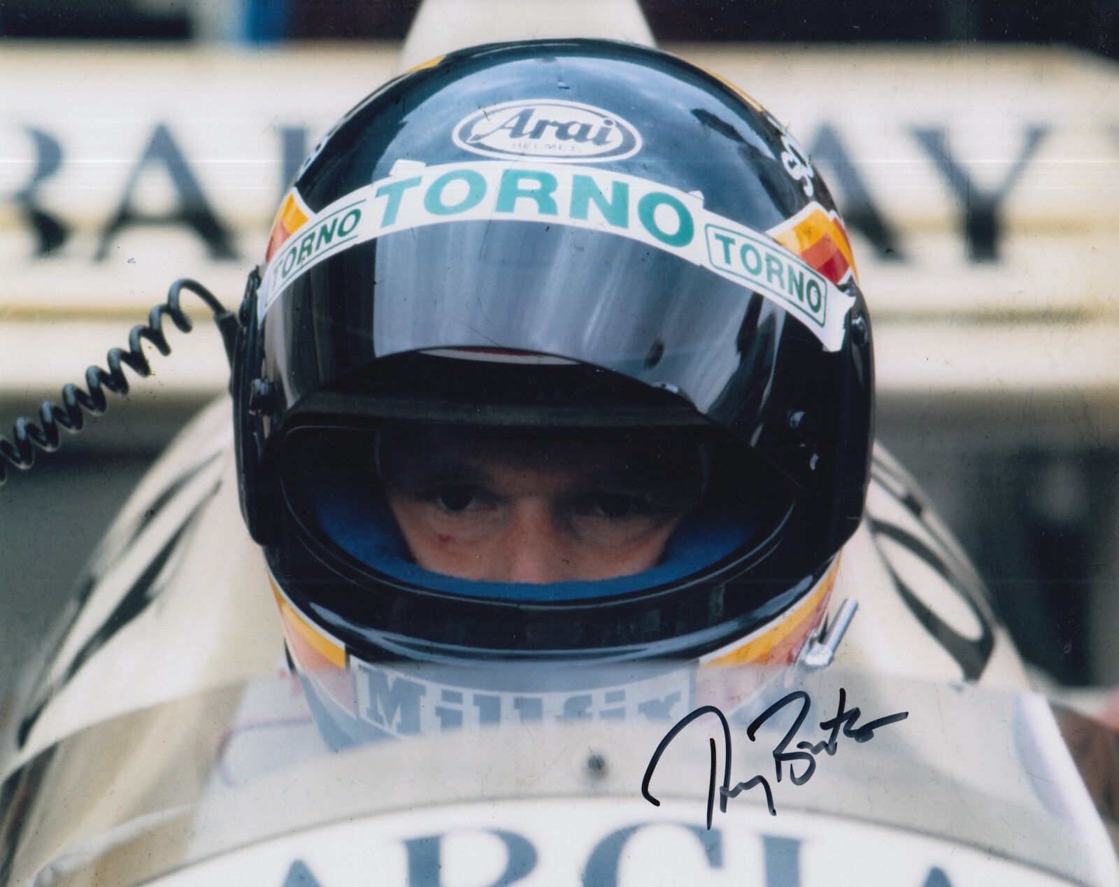 Thierry Boutsen Hand Signed 10x8 Photo Poster painting Formula 1 F1.