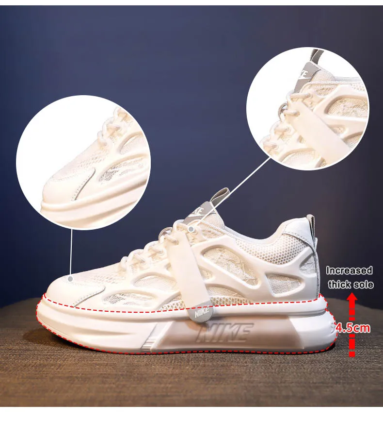 Damskie oddychające trampki NIKE w swobodnym stylu