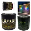 Solar Fence Lights Mandala Theme Waterproof Metal Solar Powered Deck Step Stair Lights for Garden Post Patio Decor Gifts for Women Mom