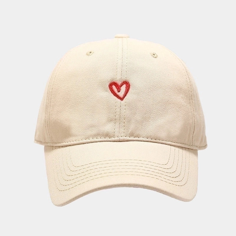 Women’s Minimalist Color Block Embroidery Flat Eaves Baseball Cap