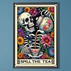 (40*60cm)Skull Drink Tea Tarot - Full Round Drill Diamond Painting