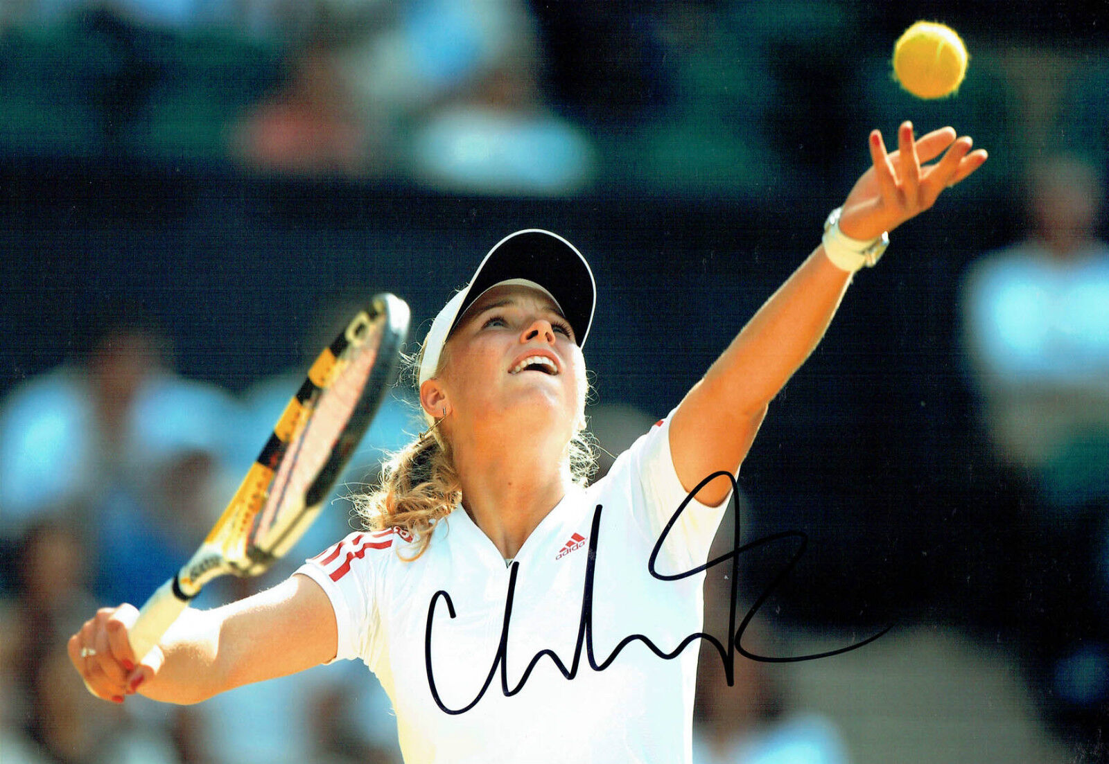 Caroline WOZNIACKI Signed 12x8 Autograph Photo Poster painting 1 AFTAL COA Wimbledon Tennis