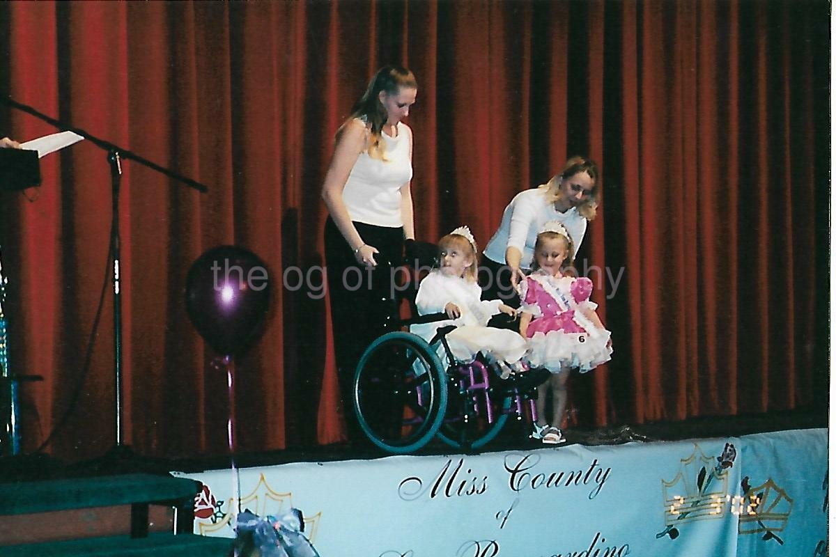 FOUND Photo Poster painting Color LITTLE MISS SAN BERNARDINO COUNTY Original Snapshot GIRL 2165Q