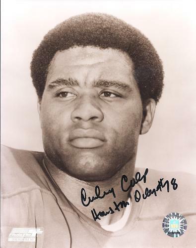 Curley Culp Signed Autographed Houston Oilers 8x10 inch Photo Poster painting with Certificate