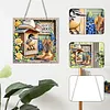 (US Local)Acrylic DIY Boots Hanging Diamond Art Kits Wall Door Decoration)