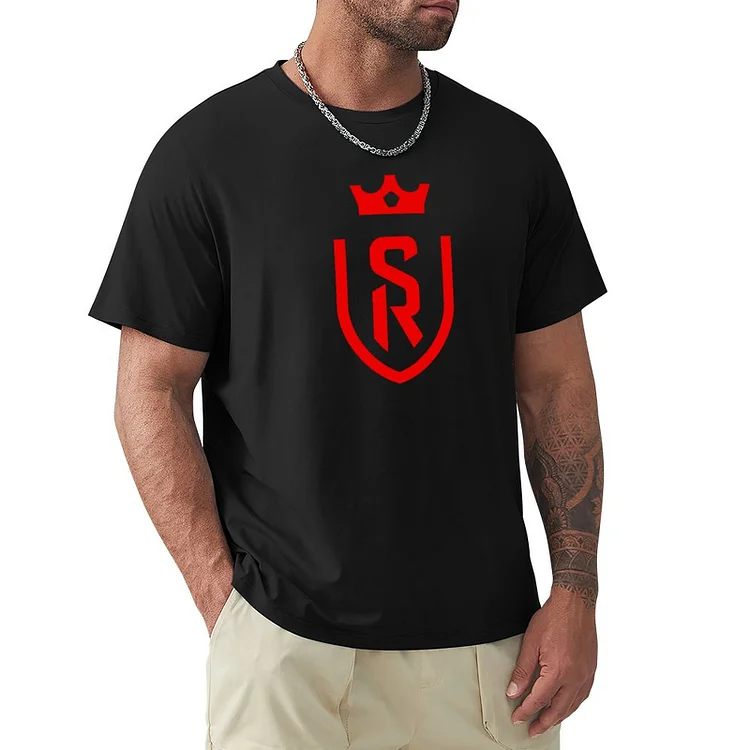 Stade De Reims Graphique Coton T-shirt Manche Courte Homme
