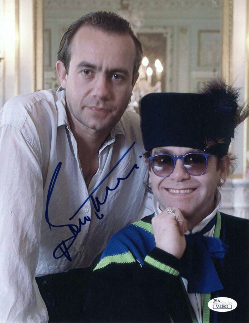 BERNIE TAUPIN SIGNED AUTOGRAPH 8X10 Photo Poster painting - ELTON JOHN 'S SONGWRITER - RARE! JSA